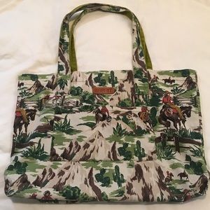 Vintage Esprit Tote Bag Western 1990s 90s Cotton
